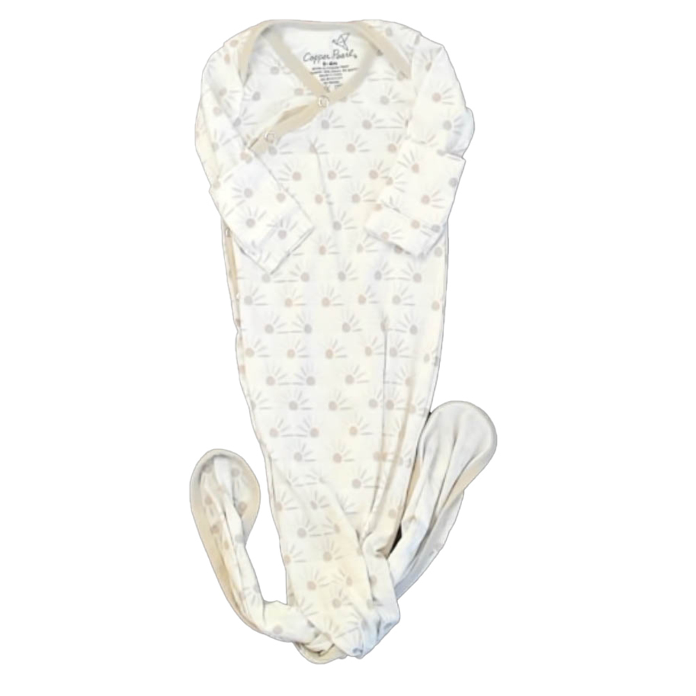 Copper Pearl Boys Ivory Suns Nightgown size: 0-4 Months